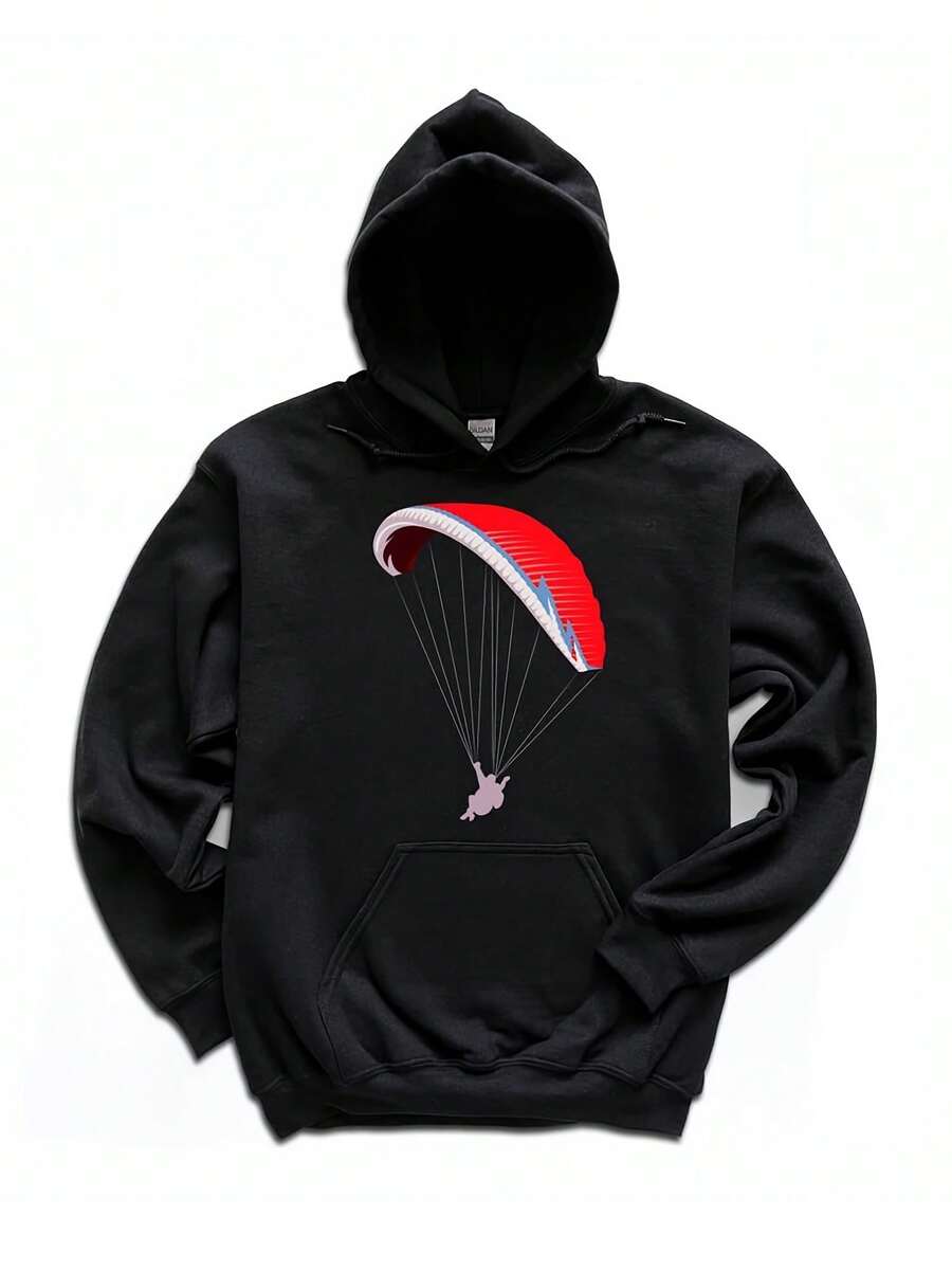 Paragliding Hoodie Paraglider Hooded Sweatshirt Exte Sports G Gliding Pullover G Glider Parachutist Crewneck Hoodie,Autumn/Winter Hoodie Autumn Set - 款式12 - 查看 1