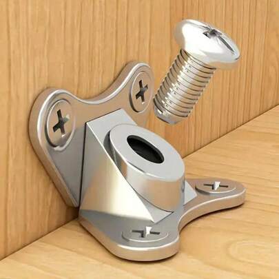 10pcs Zinc Alloy Butterfly Shaped Bracket, Detachable Angle Connector, With Screws