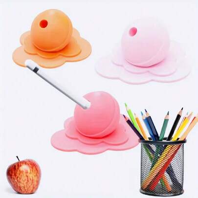 1pc Creative Melting Lollipop Apple Pencil Holder - Cute Desk Organizer With Playful Design, Portable Storage Compatible With Apple Pencil, Touchscreen Pen, And Accessories, Gift For Office Or Home Workspace, Cute Pencil Holder
