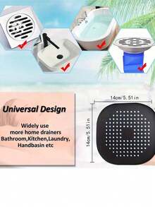 1 szt. Silikonowy filtr do włosów i korek spustowy do wanny i prysznica - zapobiega zatykaniu i powstawaniu nieprzyjemnych zapachów