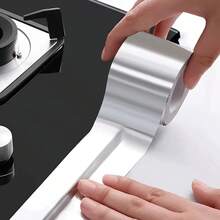 1 Roll Width 1.97inch Length Thickened High-Temperature Aluminum Foil Tape For Countertop Protection, Bathtub, Shower, Toilet, Basin Edge, And Wall Sealing, Suitable For Various Scenarios - 1 Volume - View 3