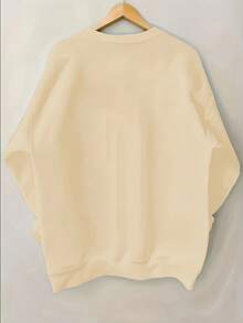 1Pc Women'S Beige "SISTER OF THE GROOM" Wedding Sweater - Crewneck Pullover With Bold Bride-To-Be Text, Long Sleeve Non-See-Through Top For Bridesmaid, Wedding Party, Fall/Winter Outfits - Cozy Formal & Everyday Sweater For Women, Wedding Guest Attire, Casual Wear, Playful Design, Comfortable Fit, Bridesmaid Outfit,  Knitwear, Soft Fabric, Fashion Lovers All-Season Women's Crewneck Sweatshirt Women's Minimalist Regular Fit Long Sleeve Sweatshirt - Casual Daily Outfits Top - trắng - Xem 10