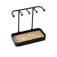 1 Jewelry Display Stand With Drawer Box For Earrings, Necklaces And Jewelry Storage, Featuring A Wooden Base, Desktop Storage Box And Multi-Functional Hanging Storage Rack. Jewelry Storage Hanging Bracket Suitable For Necklaces, Bracelets, Earrings, Rings And Watches, With Hooks Included. Single Or Double Layer Available. Summer Necessity For Women Storage Organizer Gift Travel - Multicolor - View 11