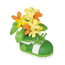 12pcs Mini Micro Bead Cute & Exquisite Garden Sneakers Desk Decor, Flower Gift Box, Plant Assembly Puzzle Toy, Lifelike Eternal Flower, Intellectual Toy, 3D Puzzle, Girls' Festival Gift, Mother's Day Gift, Christmas Gift, Father's Day Gift, New Year Gift - Multicolor - View 17