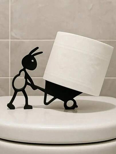 简约实用纸巾盒 - 可爱现代的蚂蚁造型，生动的动物设计。这款优雅的纸巾盒为浴室空间增添趣味和时尚感，适合家居装饰、办公室洗手间或任何洗漱区域。是家居和浴室的理想创意礼物。