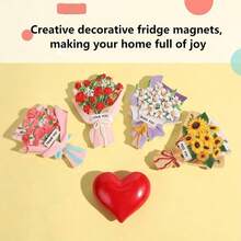 3D Magnetic Fridge Magnets, Realistic 3D Stereo Design, Bring Joy To Your Home, Suitable As Gifts For Couples, Friends, Elders, Clients, Relatives, Classmates, Teachers, And Others - Multicolor - View 4