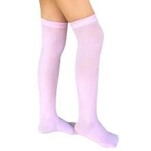 Women's Opaque Stretchy Nylon Over Knee Thigh High StocFKings Knee High Costume Boot Socks For Daily Wear Cosplay{Inchsize_nameinch:InchOneSizeinch,Inchcolor_nameinch:InchPinkinch} - 粉紅色的 - 查看 4