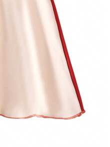 2pcs/Set Young Girls Long Sleeve Bowknot Maxi Dress + Headscarf - Red - View 8