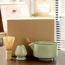 MYVIT 4PCS Matcha Tea Set, Includeing Match Bowl With Spout And Bamboo Whisk Matcha Whisk Stand Chasen Holder Teaspoon Set - Set - View 9