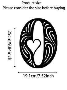 1pc Personalized Scroll Heart DIY Letter Combination Sign, Made Of High-Quality Metal - Durable And Suitable For Home, Office, Bedroom, Living Room, Garden, Corporate Image Wall Decoration, Modern Personalized Entryway Decoration, And A Great Choice For Housewarming, Birthday, And Holiday Gifts. - Multicolor - View 33