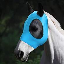 1pc This Hook And Loop Horse Fly Mask Features Easy-On/Off Functionality, Made With Breathable Mesh To Protect Against Mosquitoes And Flies. The Visible Eye Design Ensures Your Horse Has Clear Vision, While The Secure Hook And Loop Closure Allows For Quick, Hassle-Free Removal. Durable And Comfortable, It's Ideal For Keeping Your Horse's Face From Pests During Turnout Or Rides