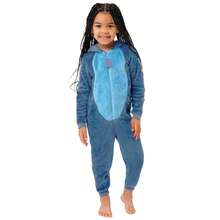 Disney Lilo And Stitch  | Stitch Girls' One Piece Pyjama Jumpsuit | Kids' PJs - Blue - View 5