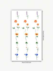1pc Waterproof Sweatproof Temporary Tattoo Sticker, Minimalist Designs Of Stars, Moon, Dinosaur, Suitable For Cute & Sweet Style, Daily Use - Multicolor - View 2
