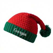 Custom Embroidered Santa Hat: Personalized Christmas Party Wear - Multicolor - View 8