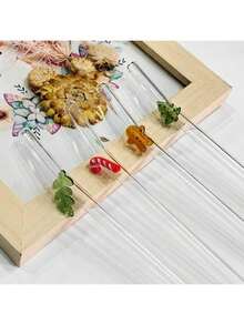 5支高品质弯曲玻璃吸管，采用硼硅酸盐玻璃制成，带有节日元素和透明设计，可重复使用。适合作为礼物，也适合家庭和朋友聚会、斋月、情人节以及其他派对和节日使用。 - 彩色 - 查看 8