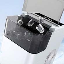 Máquina automática para hacer cubitos de hielo de diferentes tamaños, enfriamiento rápido con espátula - Blanco - Ver 3