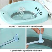 Bao Perineal Sobre El Inodoro Bao De Asiento Sitz Bath Lavabo De Perineal Sobre El Inodoro Para Cuidado Posparto Mujeres Embarazadas Ancianos Alivio De Hemorroides Azul transparente - azul - Ver 6