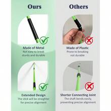 Alignment Sticks, 2 Pack Upgraded 49 Inch Collapsible Alignment Stick Practice Rods Aid Aiming, Putting, Swing Trainer, Posture Corrector With Tube Case, Training Equipment - ban đầu - Xem 5