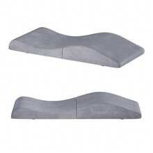 Advwin Foldable Foam Mattress Topper For Lash & Massage Beds, Ergonomic Spa Cushion With Adjustable Straps & Anti-Slip Bottom, Perfect For Beauty Salon, Home Spa Or Holiday Gift For Self-Care, Perfect Christmas Gift For Salon Or Home Relaxation Setup - Grey - View 10