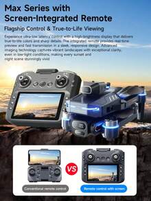 CASRRA The Multi-Functional Drone GT8 With A Camera Is Equipped With A Large-Screen Remote Control For Real-Time Viewing Of The Flight Route, Taking Photos And Videos To Record Life. The Brushless Motor Provides Even Stronger Power. Optical Flow Hovering Flight Is More Stable For Beginner Drones. Economical Drones. Aerial Photography Drones, Wonderful Holiday Gifts