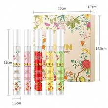 Conjunto de presente com 5 unidades/1 conjunto de edição limitada de sprays aromáticos brasileiros para ambientes internos e externos, purificador de ar multicamadas, frescor natural duradouro, para uma saúde ideal.