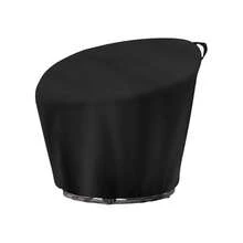 Waterproof Protective Cover Made Of Water-Resistant Oxford Fabric With Adjustable Drawstring For Saucer, Round And Egg-Shaped Wicker Patio Chairs.