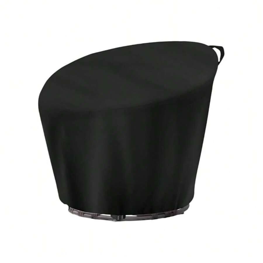 Waterproof Protective Cover Made Of Water-Resistant Oxford Fabric With Adjustable Drawstring For Saucer, Round And Egg-Shaped Wicker Patio Chairs.