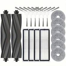 1 Set Dreame L10 Series Robot Vacuum Accessory Kit - Compatible With L10 Prim/L10s Pro/L10 Pro, Includes 2 HEPA Filters, 2 Main Brushes, 6 Mop Cloths - Plastic & Cloth Floor Attachment Set - Multicolor - View 3