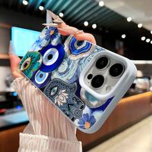 Los impresionantes elementos de diseño de esta funda para iPhone exhiben motivos únicos y brindan una protección robusta contra caídas gracias a su material TPU duradero. - Azul - Ver 5