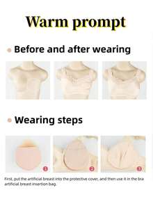 WANTES 1 Piece Medical-Grade Silicone Teardrop Breast Forms, Dripping-Shape Chest Prosthesis For Cosplay/Mastectomy Recovery, Durable Concave-Base Breast Forms - Clear - View 11