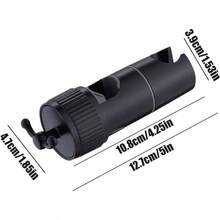 Soporte Para Cabezal De Ducha De Mano, Soporte para Ducha de Mano Sin Taladrar - Montaje Para Cabezal De Con Estructura Estable Para Uso En Casa Y Bao - Negro - Ver 6