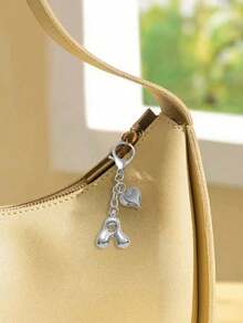 泡泡吊坠，可爱圆形设计，字母A-Z，银色心形吊坠，多功能，可挂在包包/背包/项链上，生日/情人节礼物，钥匙扣/车饰，闪亮合金/不锈钢材质，完美契合女性，个性日常佩戴，时尚礼物，生日/周年纪念礼物，百搭日常配饰，生日礼物，情人节礼物，新年礼物，周年纪念礼物，圣诞节礼物 - 彩色 - 查看 5