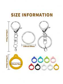 1/2/9pcs Lip Gloss Keychain Storage Box, Lip Balm Keychain Cap Portable Lip Gloss Organizer, Compatible With Aquaphor 0.35oz And Jack Black 0.25oz