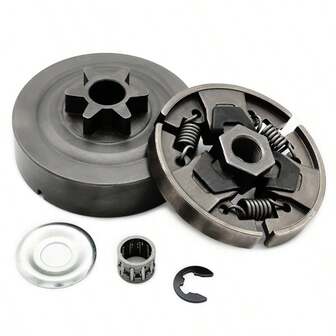 5pcs Hardened Steel Chain Sprocket And Clutch Kit For Chainsaw MS170 MS180 017 018