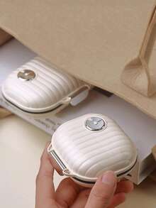1pc Portable Shell Shaped Pill Case, Modern PET Medicine Storage Box, Suitable For Home Use, Essential For Holidays And Travel - White - View 6