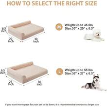 BFPETHOME Camas ortopédicas para perros grandes impermeable sofá cama para perros con funda extraíble lavable cama grande para mascotas con forro impermeable y parte inferior antideslizante cama - 360L x 270W x 65Th - Ver 5