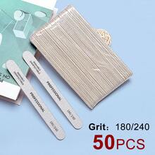 50支装专业直柄木质指甲锉，180/240目，薄型指甲护理砂纸，一次性使用，经济实惠，美甲用品，美甲工具，美甲艺术工具，返校季，指甲，美甲工具（适用于贴片式美甲） - 淺灰色 - 查看 8