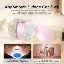 Vacuum Magnetic Suction Phone Holder, 2025 New Magnetic Suction Phone Mount, Foldable And Retractable Double-Sided Magnetic Phone Holder For All Phones - Pink - View 2