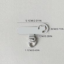Conjunto de clipes metálicos vazados em formato de gato fofo, conector giratório em aço inoxidável, design em arco que não deforma a capa do celular, moderno e durável, adequado para diversos smartphones. - Multicolorido - Ver 4