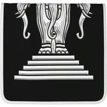 Laos - Toallas de mano de elefante de tres cabezas, secado rpido, toallas de microfibra de terciopelo coral, altamente absorbentes, uso como hotel, bao, ducha, toalla de mano, 16x 28 - Toallas de mano Blanco + - 16x28 pulgadas - Ver 5