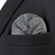 Pauelo De Bolsillo Para Hombre Estampado Paisley Para Bodas Y Eventos - HH30 - Ver 3