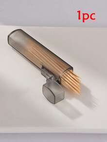 3-częściowa przenośna przezroczysta plastikowa torba na wykałaczki i patyczki, szczelna, podróżna torba do przechowywania z metalowym cylindrycznym designem, mały organizer na biurko, odpowiedni na kemping i do użytku na zewnątrz, przenośna, nowoczesna, minimalistyczna, przezroczysta plastikowa torba pojemnikowa, kosmetyczka - Wielokolorowe - Zobacz 8