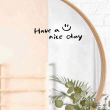 1pc You Look Good|Have A Nice Day|You Are Enough Positive And Uplifting Inspirational Slogans Are Suitable For Use In Bathrooms, Dressing Tables, Makeup Rooms, And Living Room Mirrored Doors, Windows, And Walls Room Decor Home Decor - Multicolor - View 28