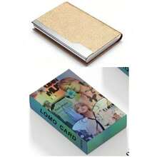 名片夹大容量 PU 收纳盒，适用于办公室、展会学校用品、返校季的便携式收纳盒 - 皮質商務名片夾 - 查看 25