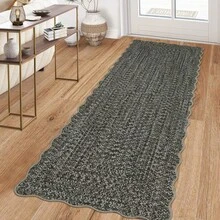 Simple Kitchen Modern Home Decor Area Rug Soft Non Slip Stain Resistant Carpet Thin Non Shedding Printed Floorcover Low Pile Bordered Entrance Runner Rug Washable Easy To Clean Mat Throw Rug For Laundry Living Room Hallway Bathroom Bedroom Dinning Room - Abu-abu Coklat - View 4