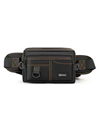 1pc Men's Nylon Sling Bag Shoulder Bag,PU Leather Shoulder Bag With Adjustable Strap Scratch Resistant And Wear-Resistant Pouch For Passport Money ID Card Credit Card Lightweight For Commute/Commuting Gift For Boyfriend Festival