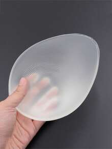 WANTES 1 Piece Medical-Grade Silicone Teardrop Breast Forms, Dripping-Shape Chest Prosthesis For Cosplay/Mastectomy Recovery, Durable Concave-Base Breast Forms - Clear - View 8