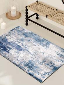 1pc Fashionable Gradient Color Indoor Decorative Rug, Faux Wool Plush Material Indoor Carpet, Living Room Rug, Sofa Rug, Bedroom Rug, Bedside Anti-Slip Mat, Dining Room & Kitchen Rug, Office Chair Pad, Entryway Doormat, Outdoor Picnic Mat, Outdoor Camping Blanket - Multicolor-11 - View 15