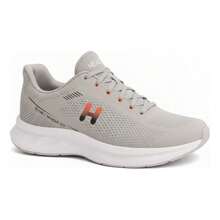 Men's Orthopedic Shoes For Walking, Gym, And Running - 灰色和橙色 - 查看 2