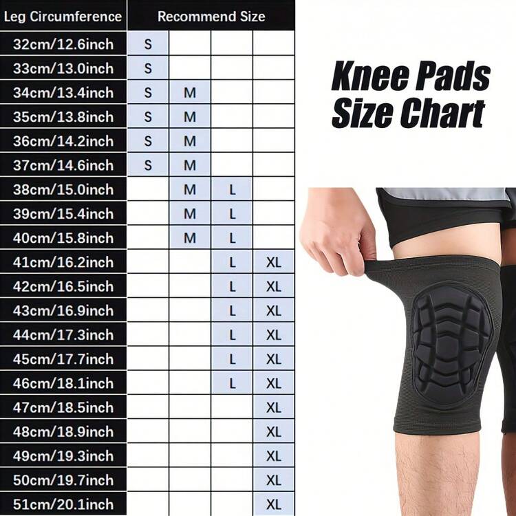 1 Pair Universal Sports/Work Knee Pads - Breathable Knit + EVA Cushion Shock Absorption, Anti-Slip Durable, Flexible Support For Gym, Cycling, Floor Work, Machinery Repair, Warehouse Tasks - Black - View 6